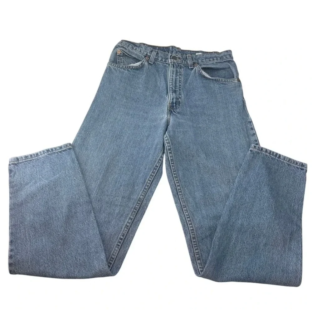 Levi's 550 Orange Tab Relaxed Fit Tapered Leg Jeans VINTAGE Made in USA 31x32